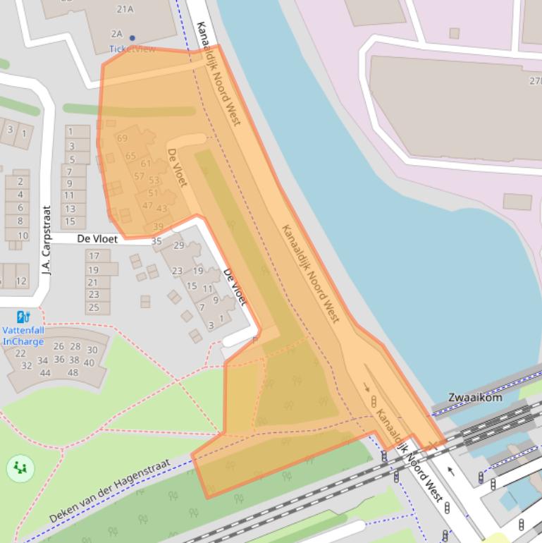 Kaart van postcodegebied 5707ZD.