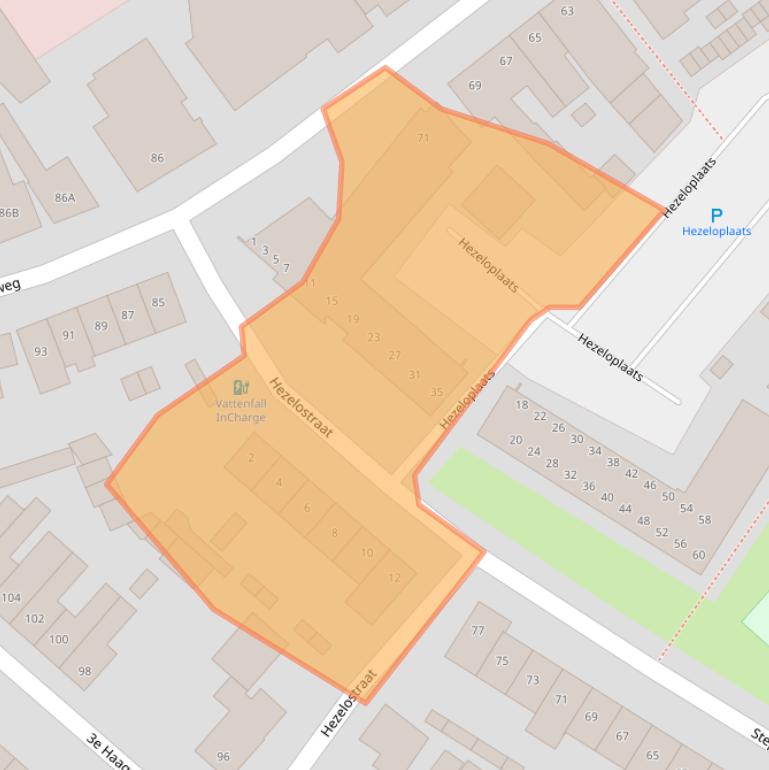 Kaart van postcodegebied 5707ZV.