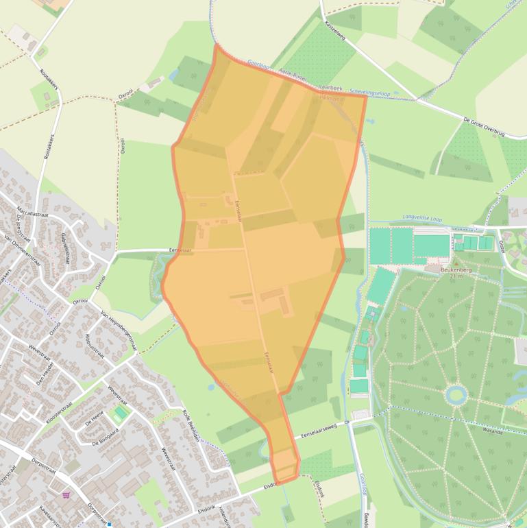 Kaart van postcodegebied 5708AV.