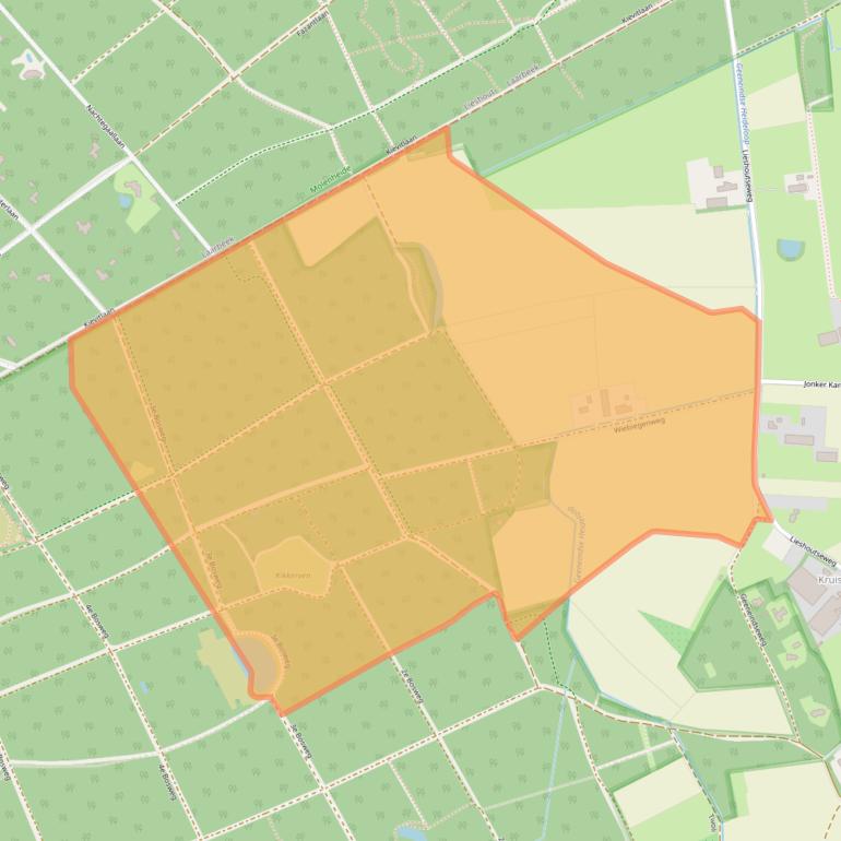 Kaart van postcodegebied 5708BD.