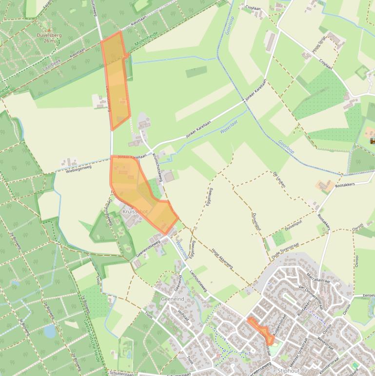 Kaart van postcodegebied 5708CK.