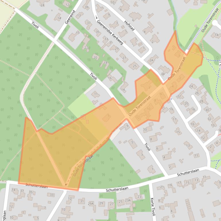 Kaart van postcodegebied 5708CP.