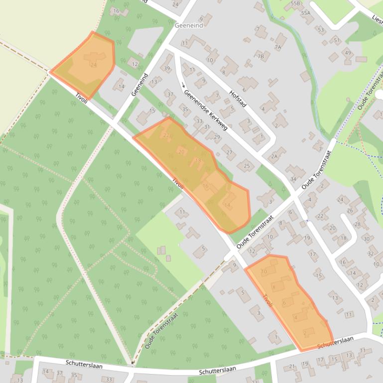 Kaart van postcodegebied 5708CS.