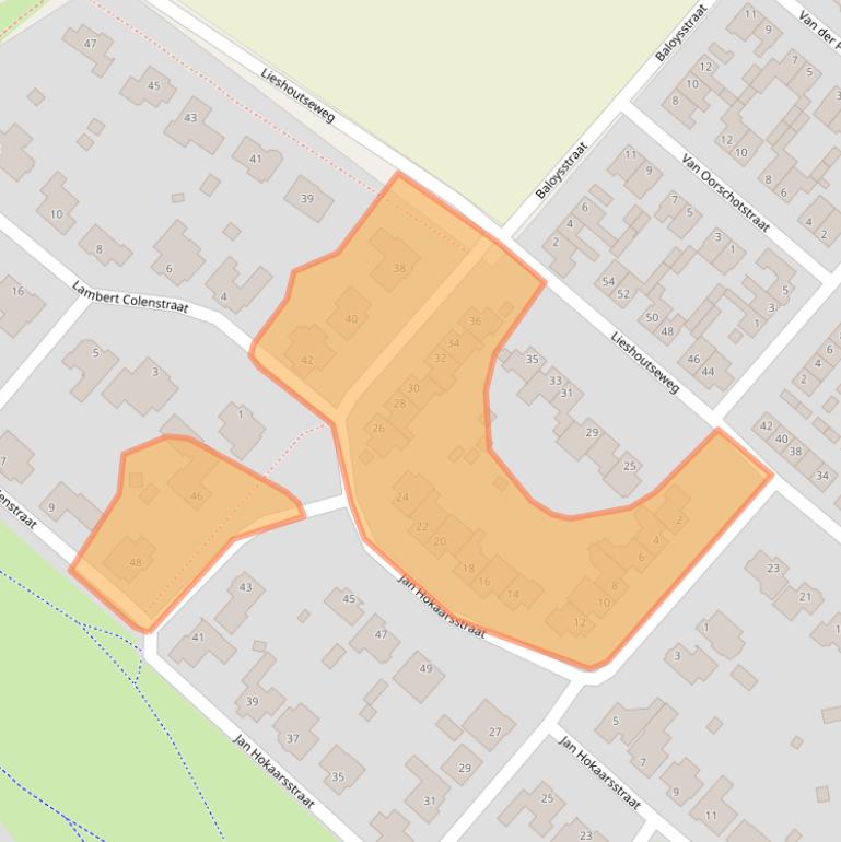 Kaart van postcodegebied 5708CV.