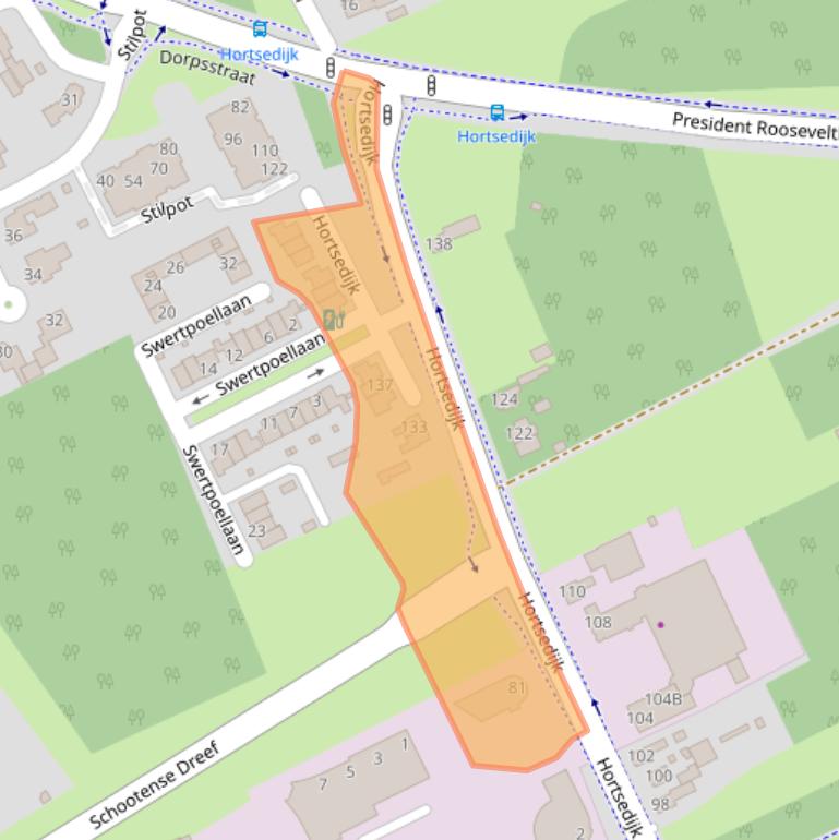 Kaart van postcodegebied 5708HC.