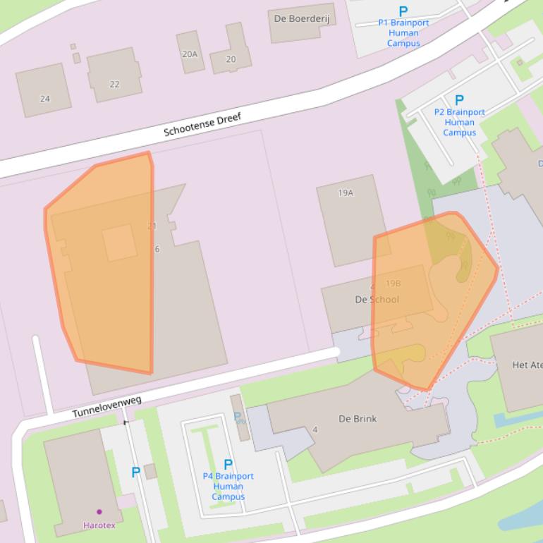 Kaart van postcodegebied 5708JN.