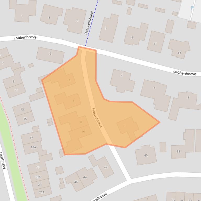 Kaart van postcodegebied 5708SH.