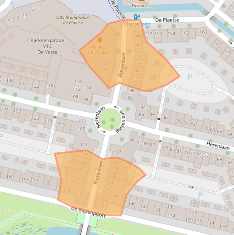 Kaart van postcodegebied 5708ZD.