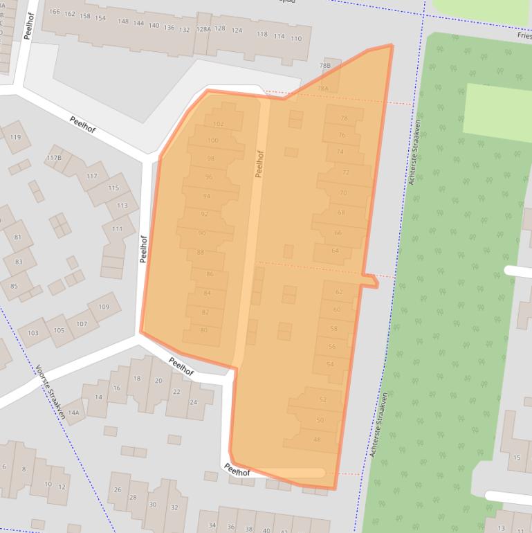 Kaart van postcodegebied 5709BN.