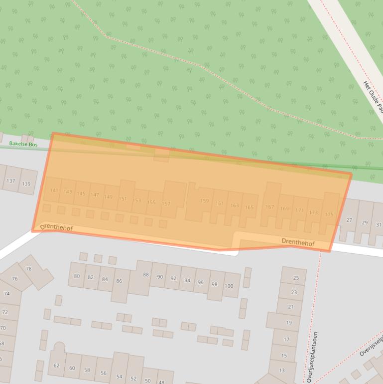 Kaart van postcodegebied 5709CL.