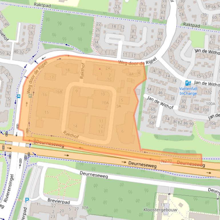 Kaart van postcodegebied 5709EK.
