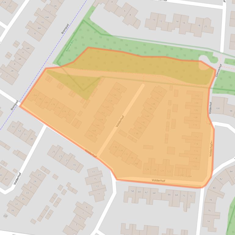 Kaart van postcodegebied 5709GC.