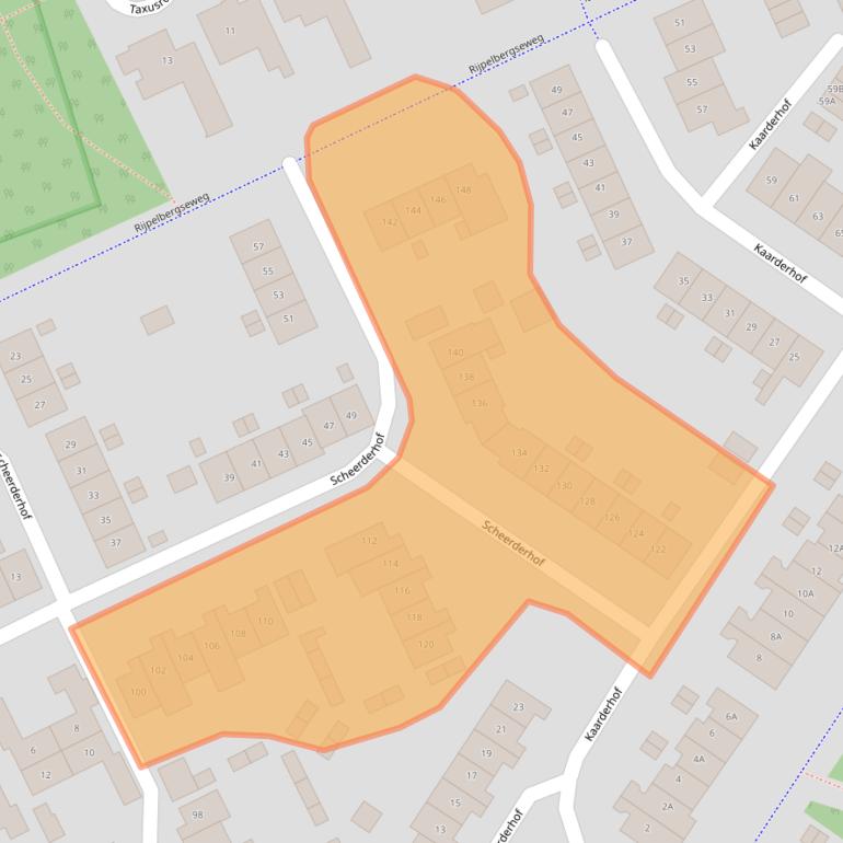 Kaart van postcodegebied 5709GP.