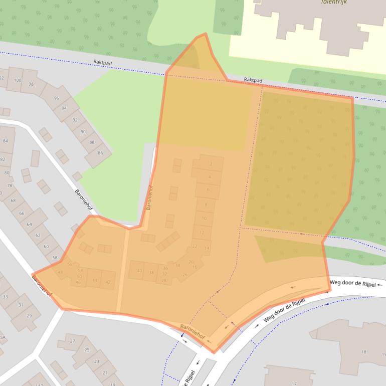 Kaart van postcodegebied 5709HA.