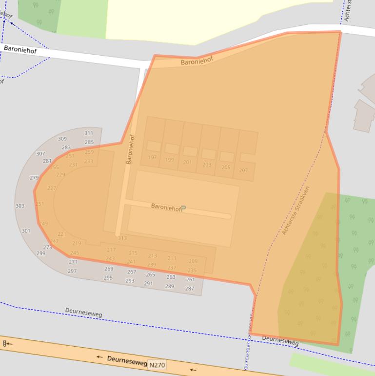 Kaart van postcodegebied 5709HE.