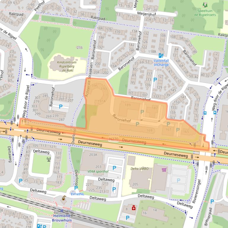 Kaart van postcodegebied 5709HL.