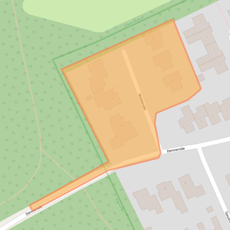 Kaart van postcodegebied 5709HX.