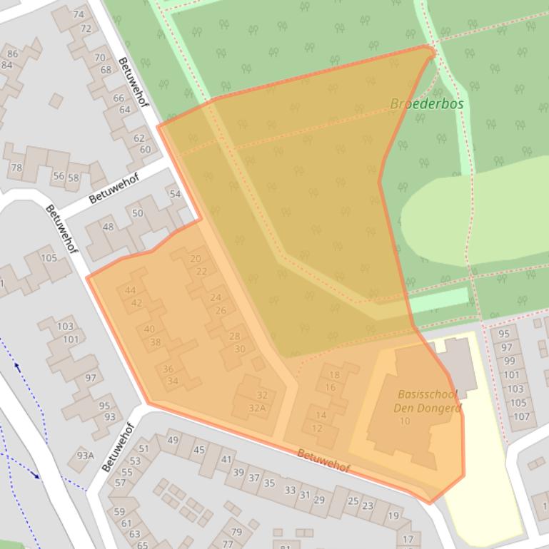 Kaart van postcodegebied 5709KP.