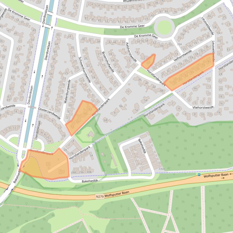 Kaart van postcodegebied 5709MC.