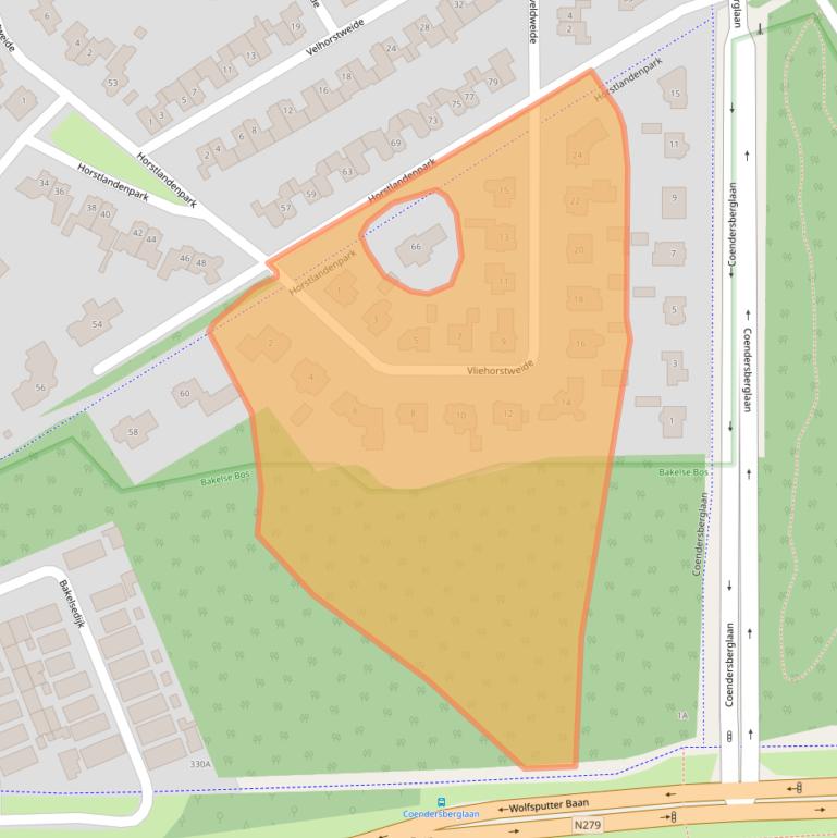 Kaart van postcodegebied 5709MD.