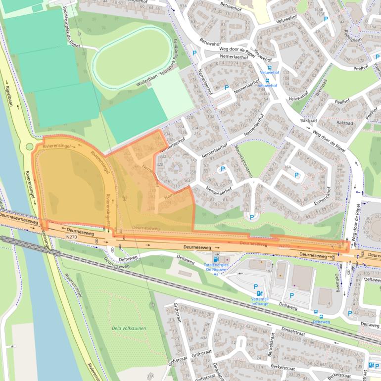 Kaart van postcodegebied 5709NR.