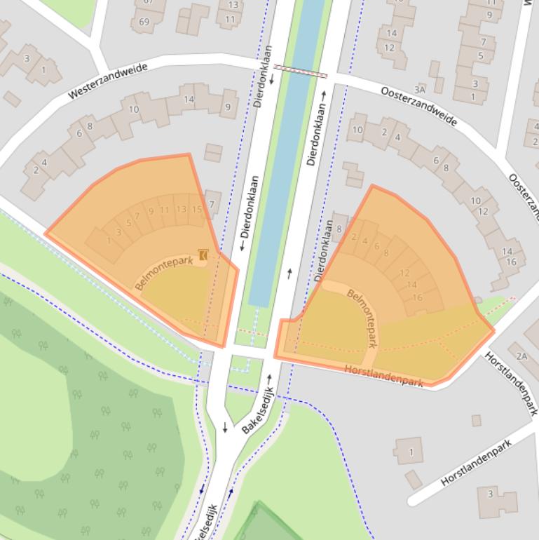 Kaart van postcodegebied 5709NW.