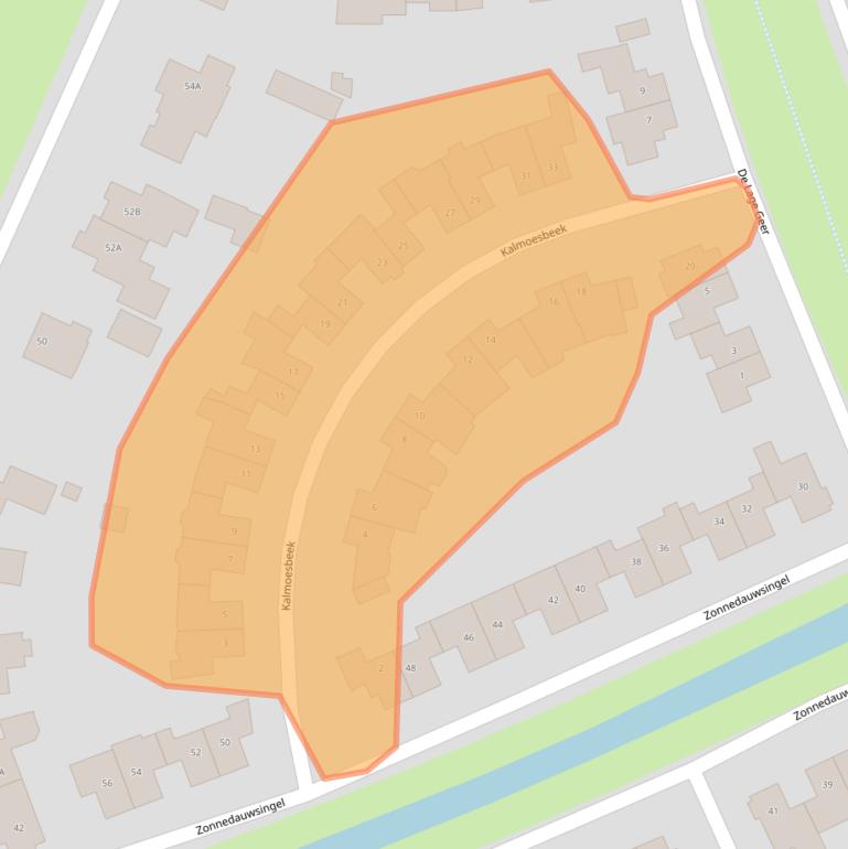 Kaart van postcodegebied 5709PV.