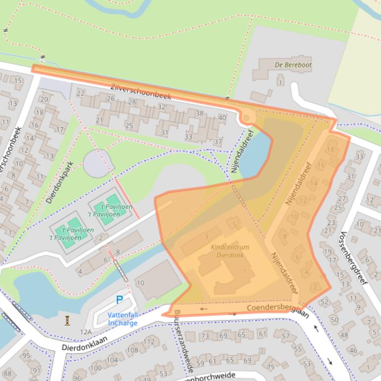 Kaart van postcodegebied 5709RK.