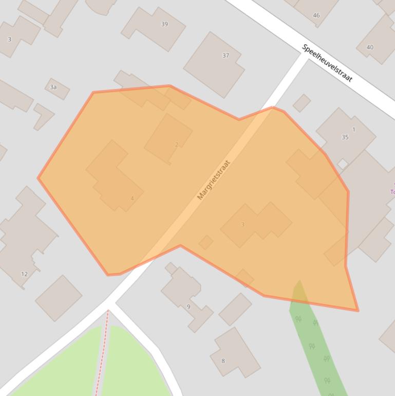 Kaart van postcodegebied 5711AK.