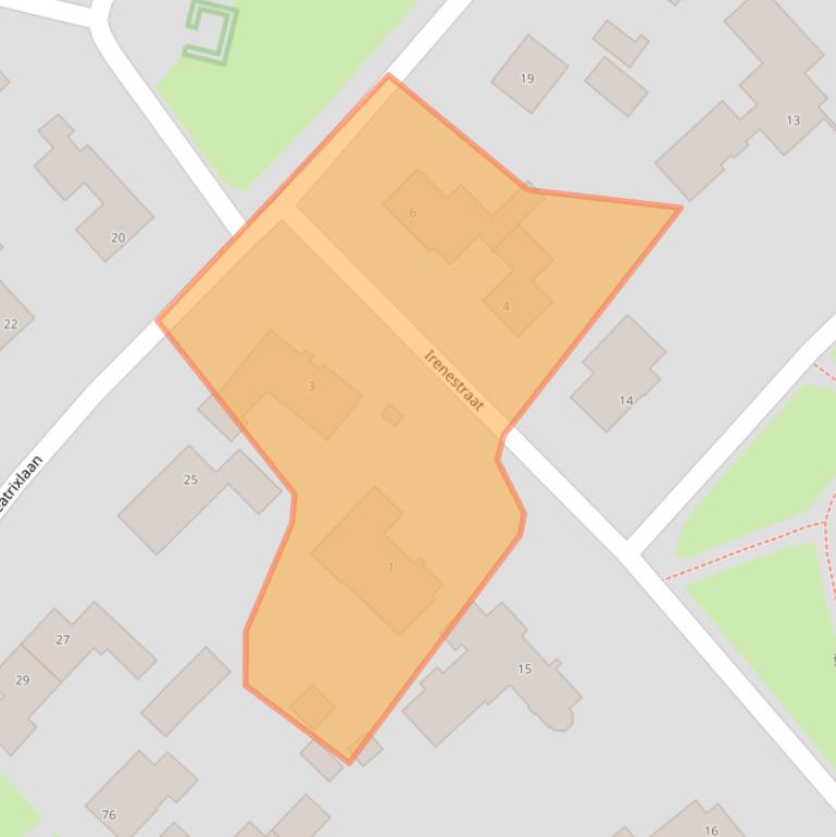 Kaart van postcodegebied 5711AL.