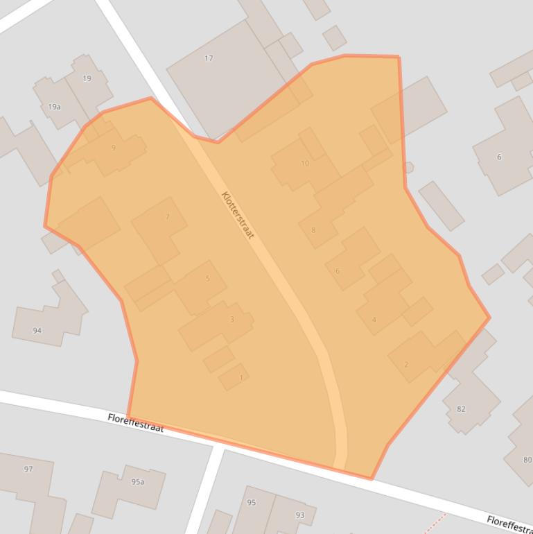 Kaart van postcodegebied 5711AP.