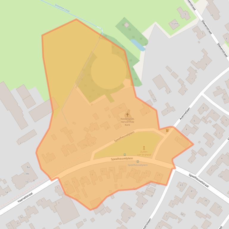 Kaart van postcodegebied 5711AR.