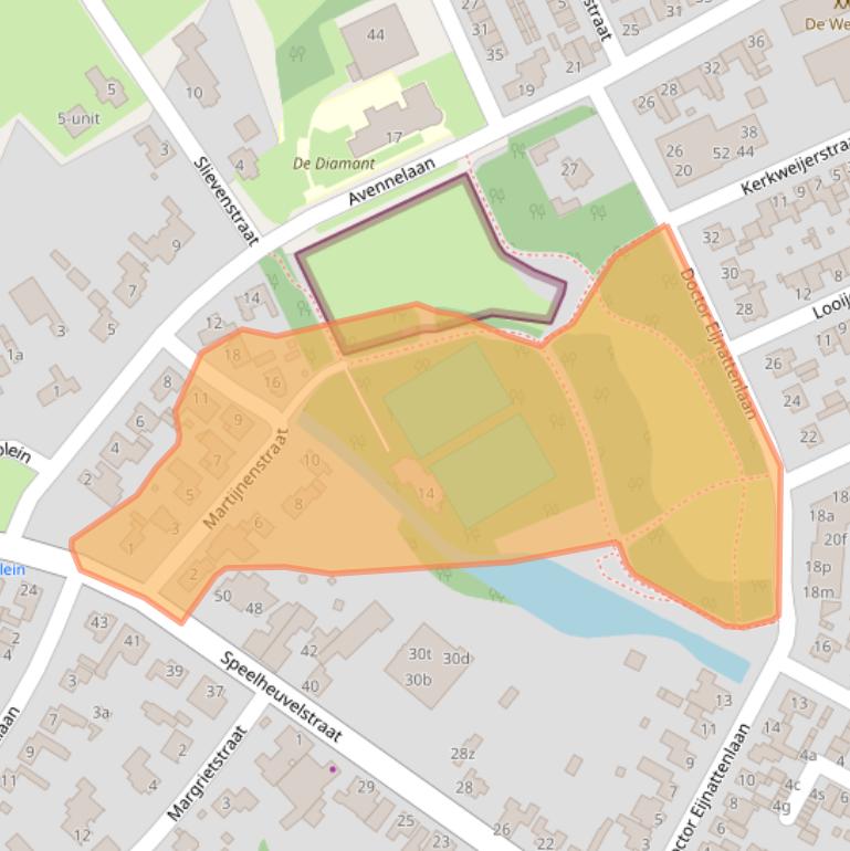 Kaart van postcodegebied 5711AV.