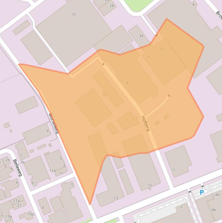 Kaart van postcodegebied 5711DE.