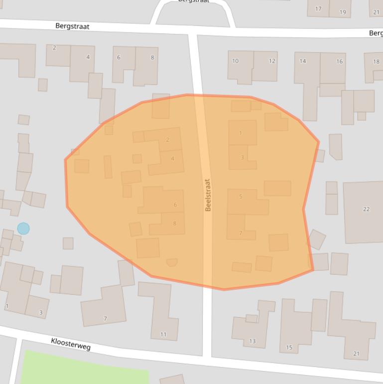 Kaart van postcodegebied 5711GH.