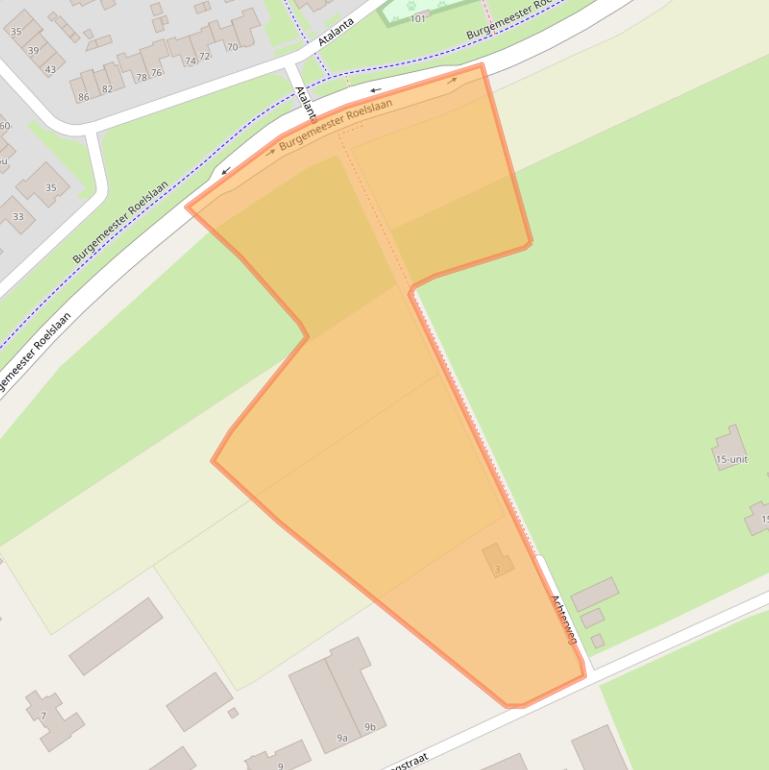 Kaart van postcodegebied 5711GZ.