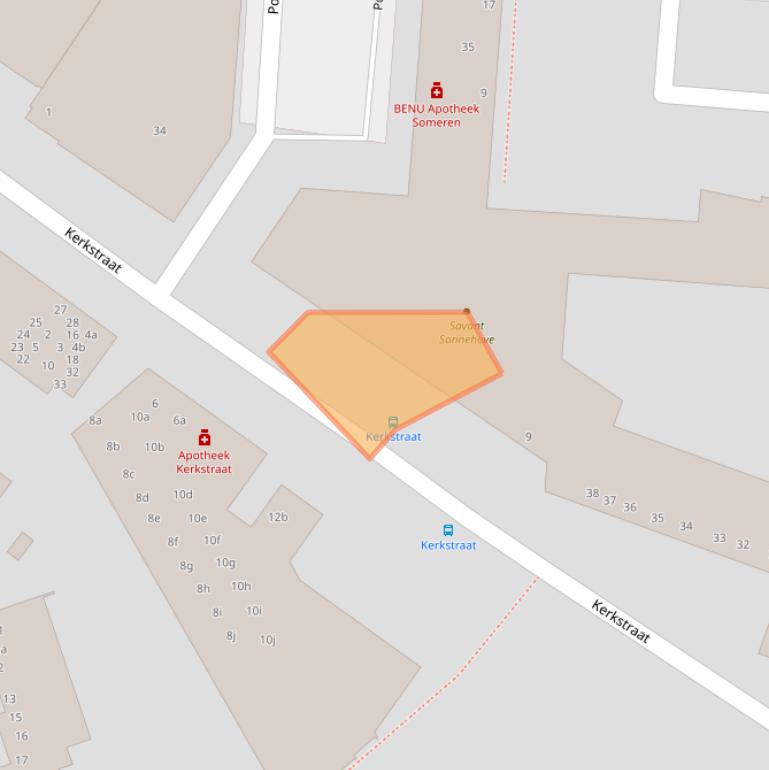 Kaart van postcodegebied 5711HB.