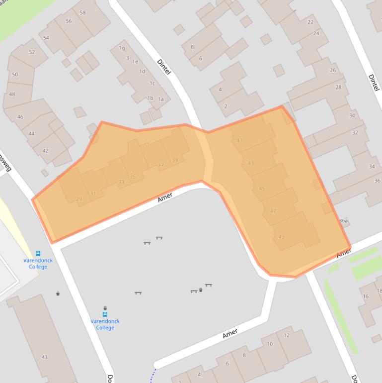 Kaart van postcodegebied 5711KH.