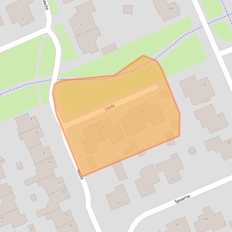 Kaart van postcodegebied 5711KM.