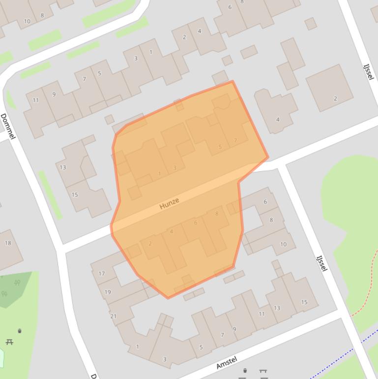 Kaart van postcodegebied 5711KS.