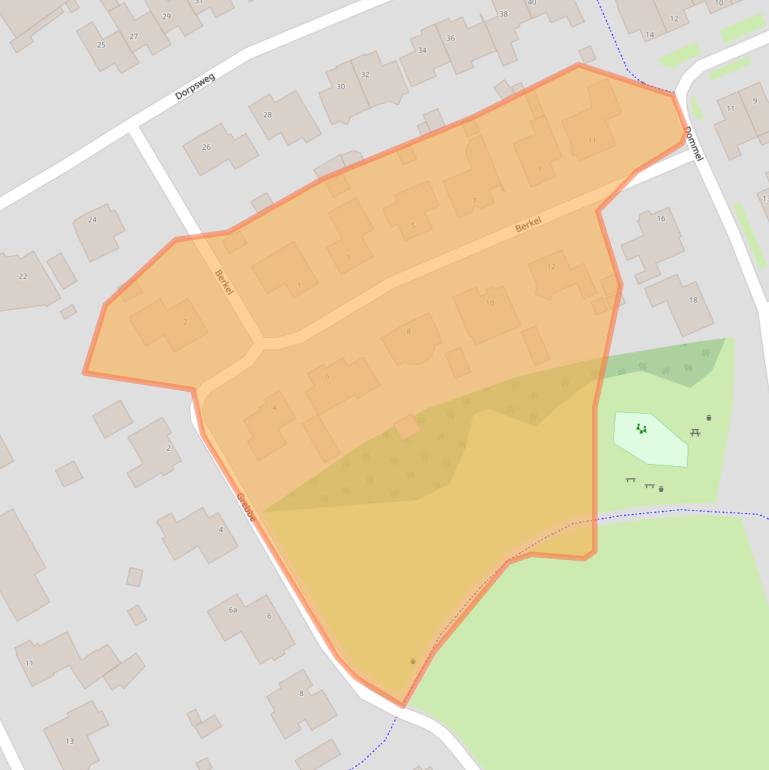 Kaart van postcodegebied 5711KW.