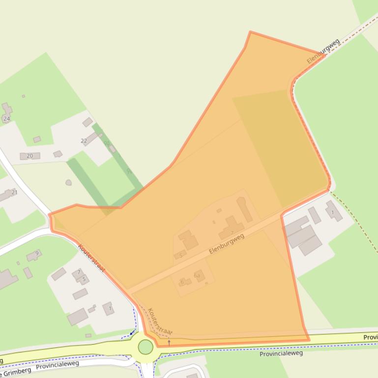 Kaart van postcodegebied 5711PE.