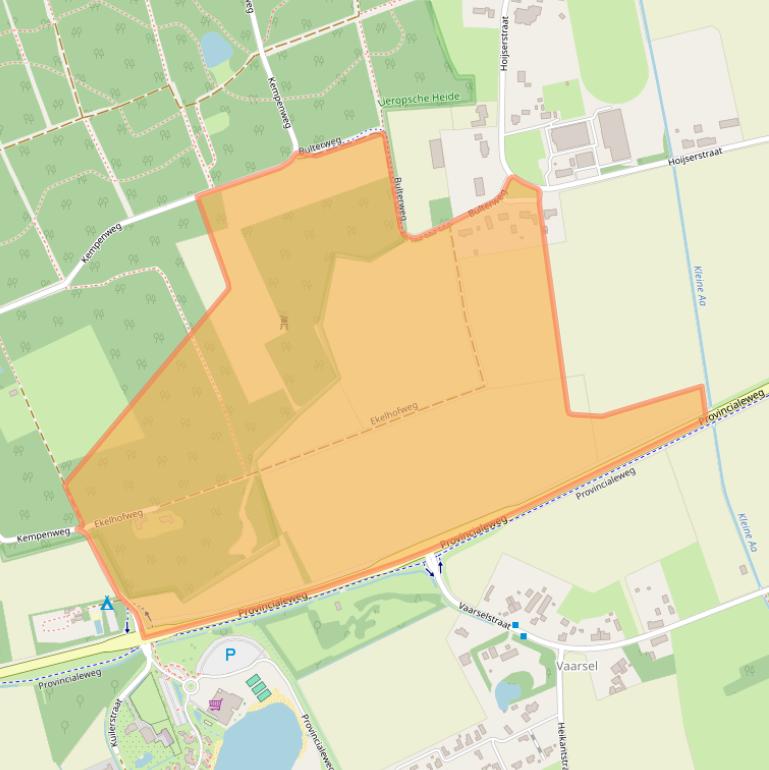 Kaart van postcodegebied 5711PX.