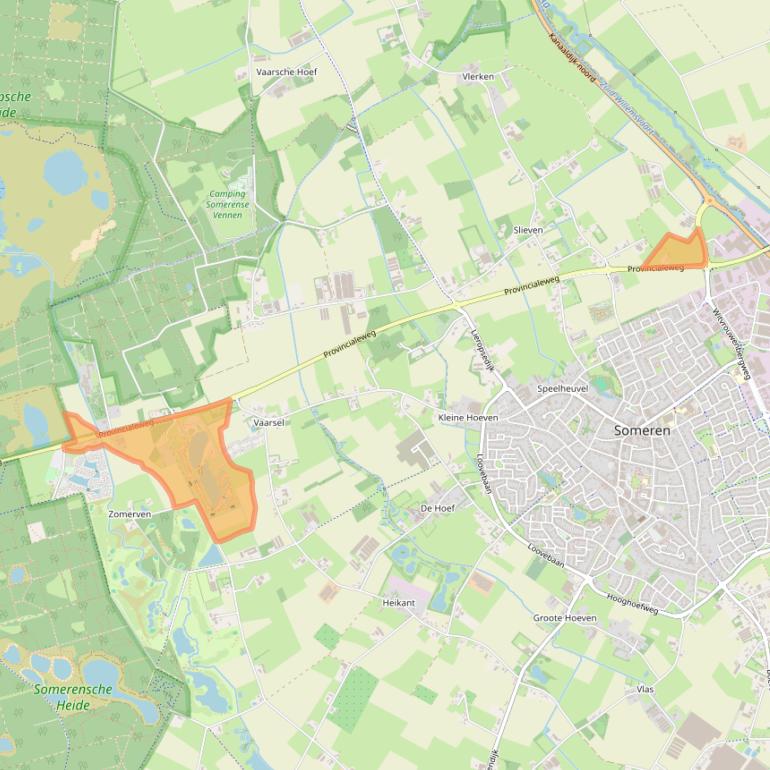 Kaart van postcodegebied 5711RA.