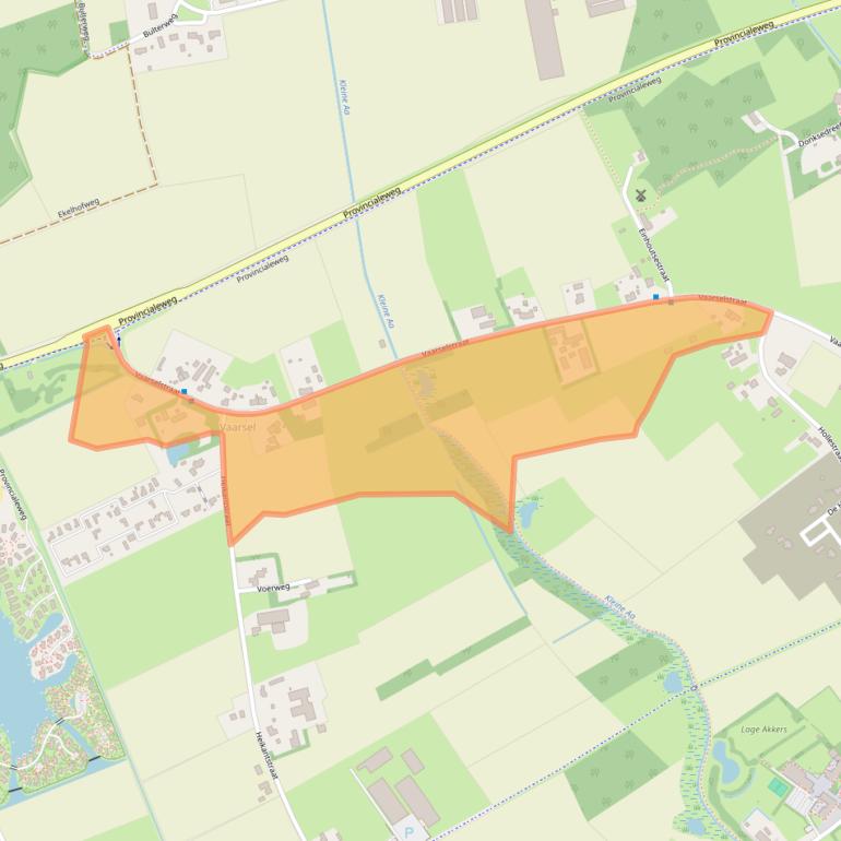 Kaart van postcodegebied 5711RD.