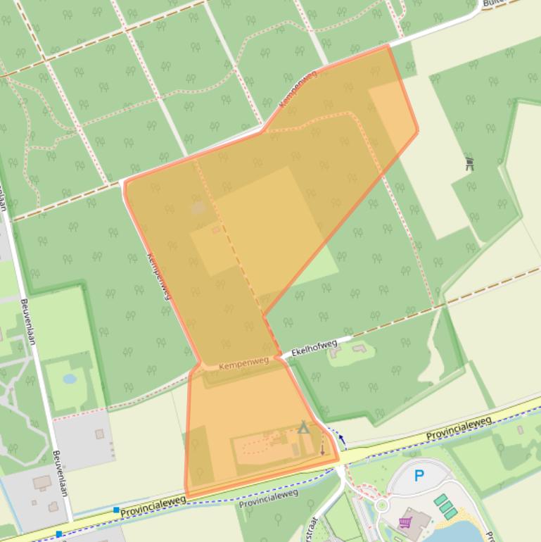 Kaart van postcodegebied 5711RL.