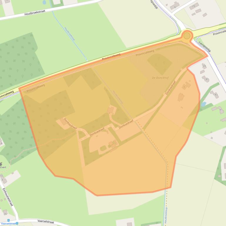 Kaart van postcodegebied 5711RM.