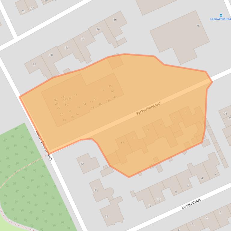 Kaart van postcodegebied 5711VK.