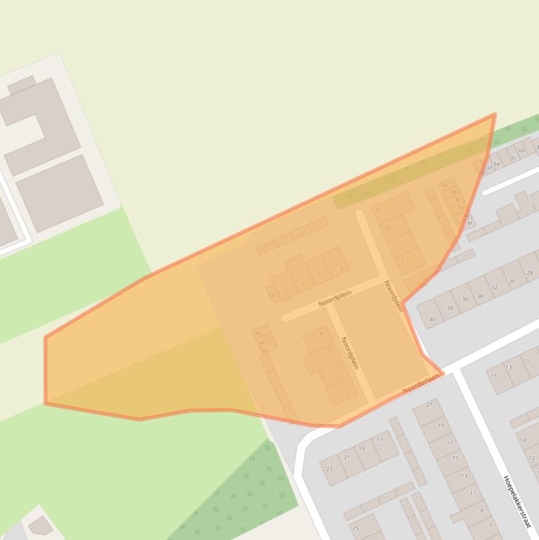 Kaart van postcodegebied 5711VN.