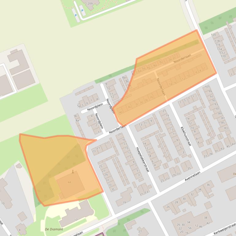 Kaart van postcodegebied 5711VR.